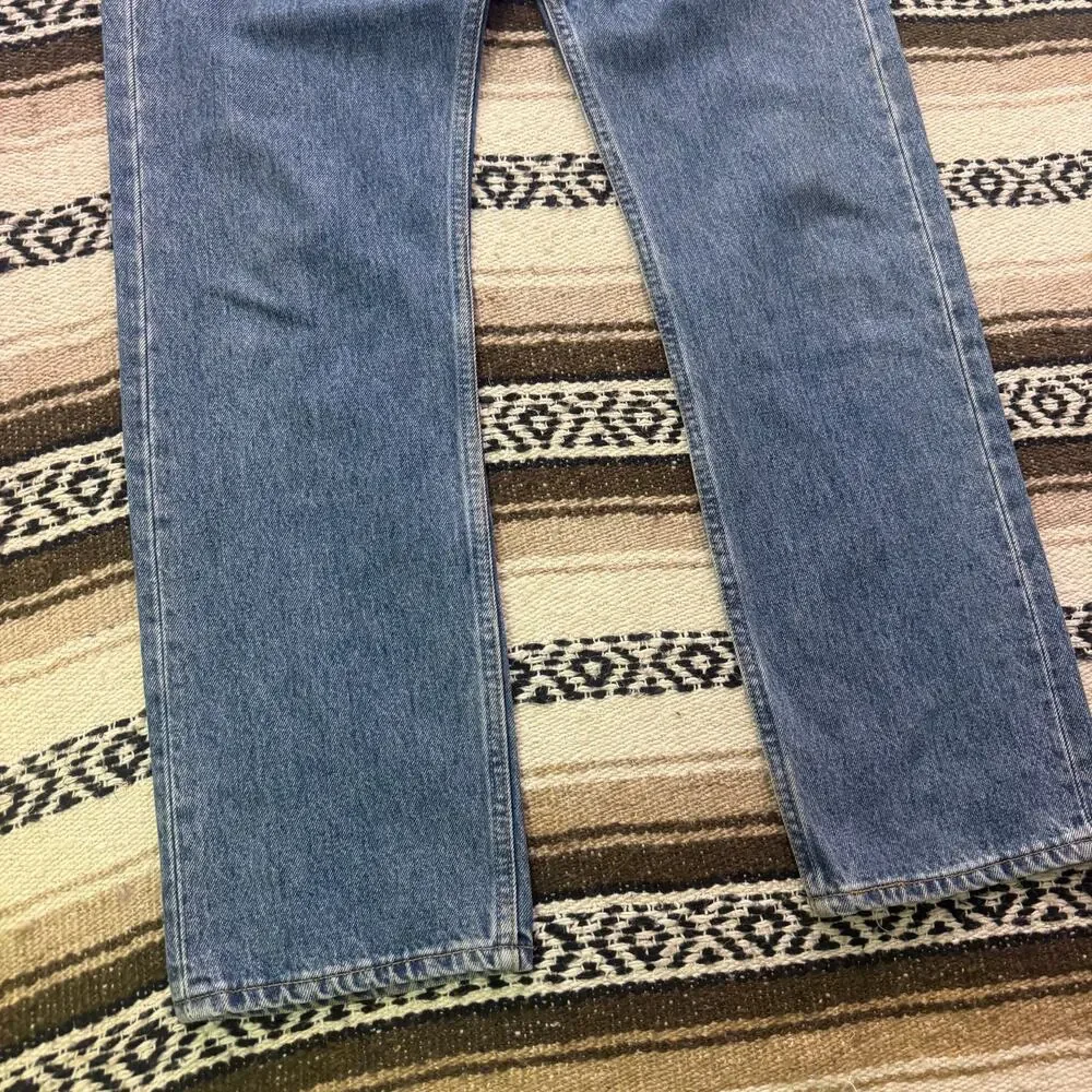 Men's Vintage 90's Levis 501 XX Button Fly Midwash Denim Blue Jeans Sz 31 x 32